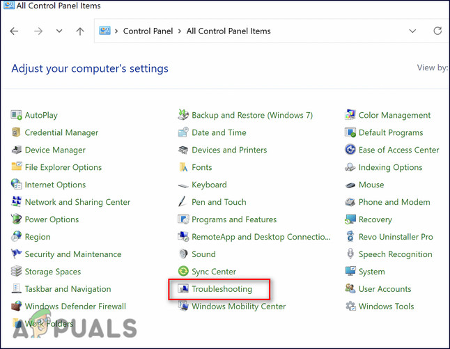 troubleshooting-control-panel
