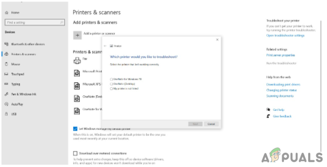 run printer troubleshooting