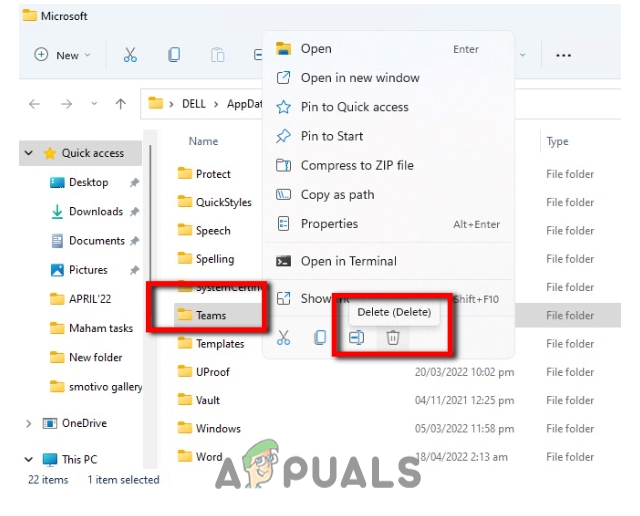 Clear Teams Cache Files to Fix Fix Microsoft Teams Error code caa7000a