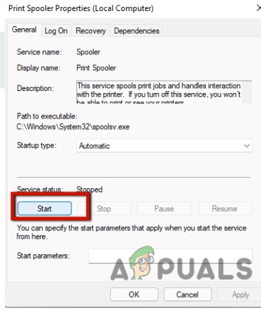 Configuration of Printer Spooler Services