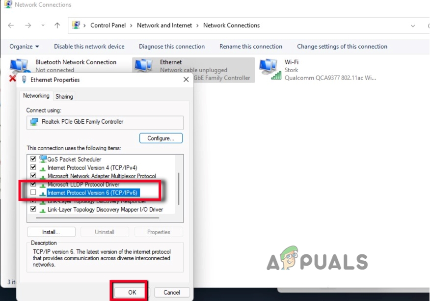 Disable Internet Protocol version 6 (IPv6)