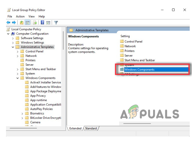 Editing the Group Policy Settings