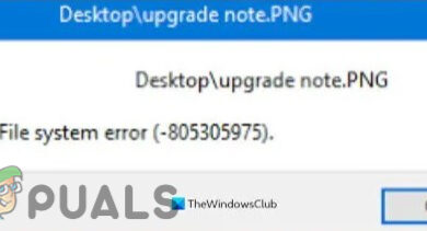 Fix File System Error (-805305975) in Windows 10/11