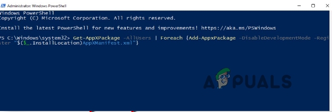 Reinstall the Universal Windows Program (UWP)