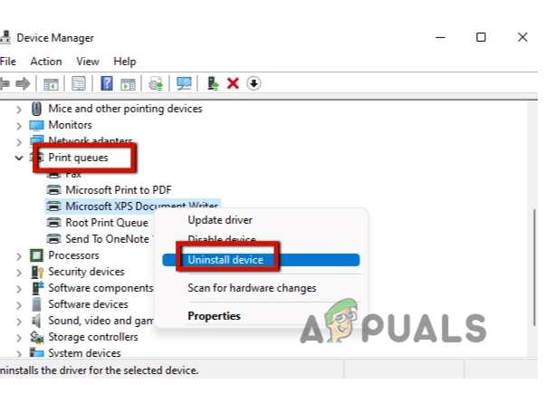 Uninstall the Printer Drivers
