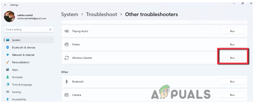 Window Updates Troubleshooting
