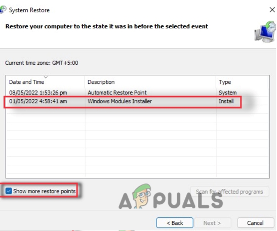 Fix the corrupt Lame_enc.dll file by System Restore