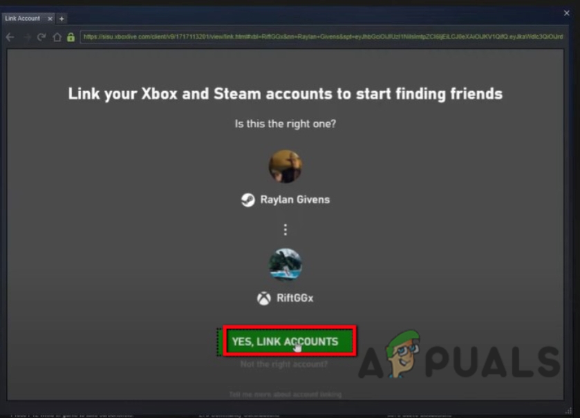 Link the Xbox with Sea Thieves Game