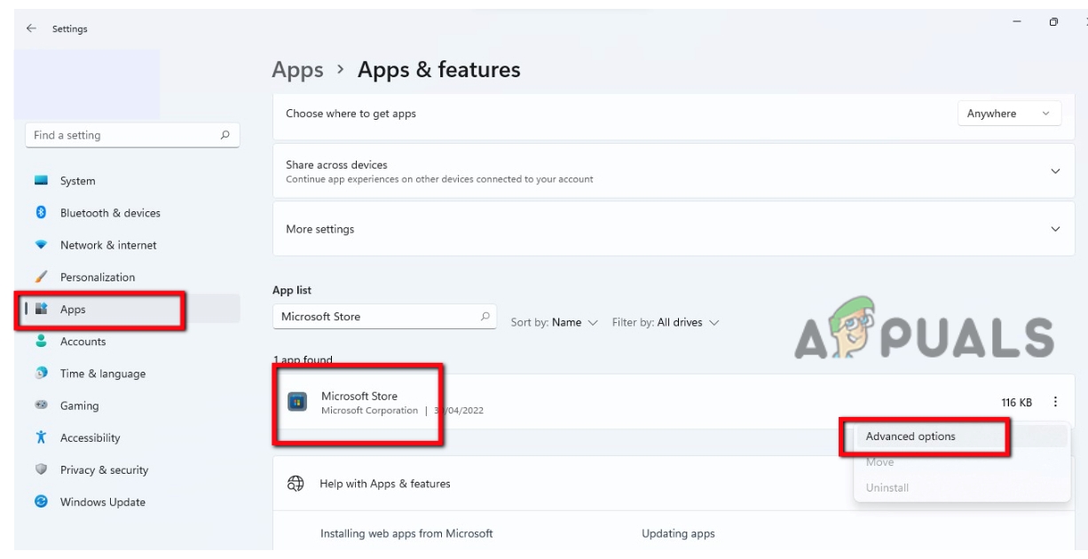 Repair or Microsoft Stores 