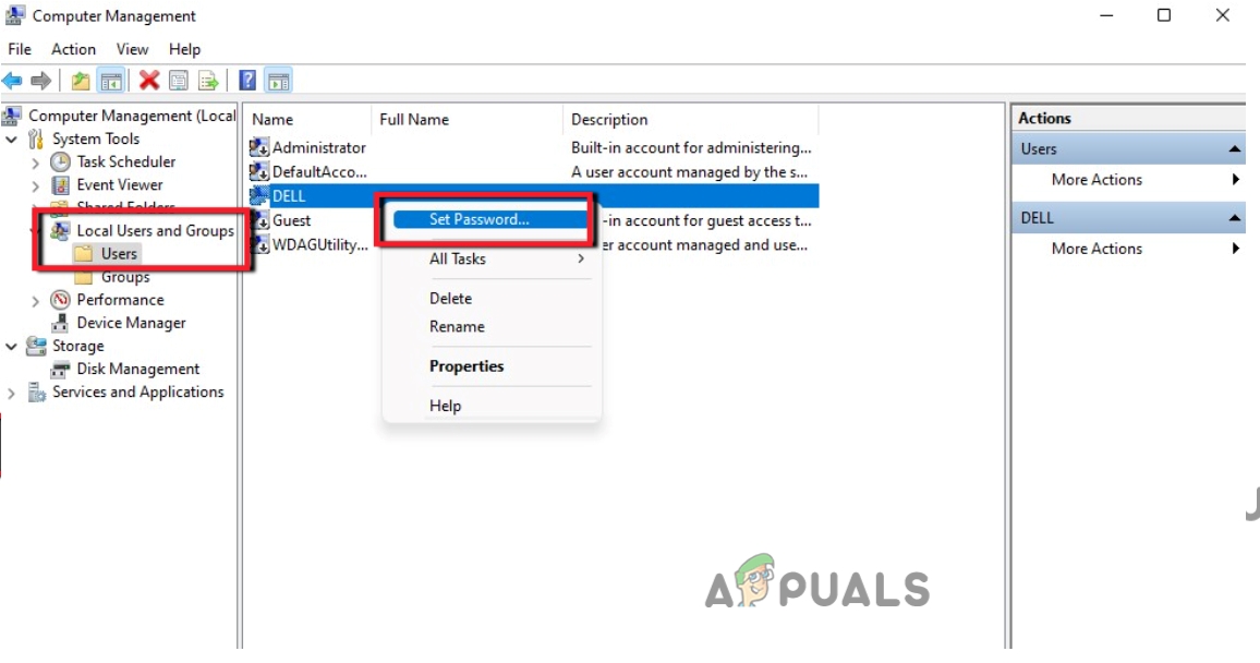Turn off the Pin Login by Computer Management