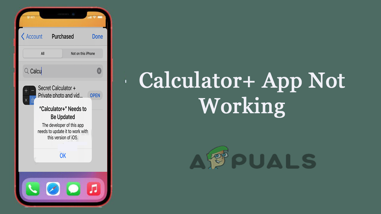 Calculator+ App Not Working