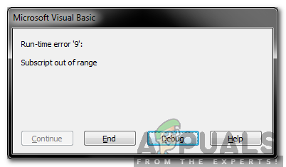 How to Fix 'Subscript Out of Range' Error in Visual Basic for ...