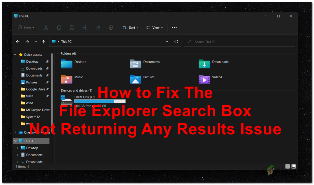 Fix: File Explorer Search Box Not Returning Any Results