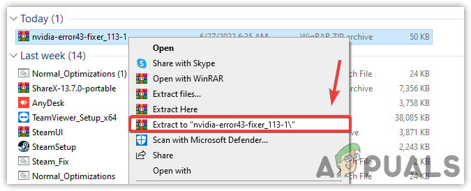 Extracting Zip Folder