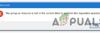 Fix- The group or resource is not in the correct state to perform the requested operation