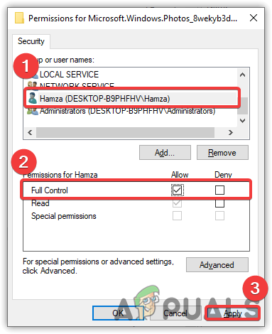 Getting Full Control of the Folder