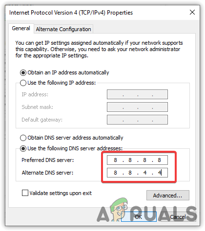 Implementing Google DNS