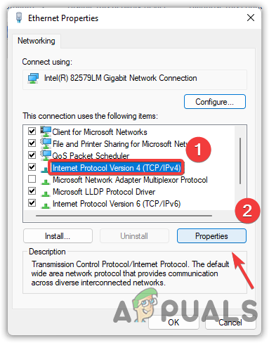 Internet Protocol Version 4 (TCP IPv4)