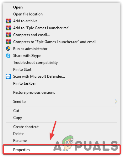 Open Application Properties