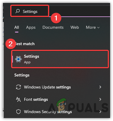 Open Settings