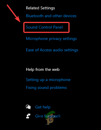 Open Sound Control Panel