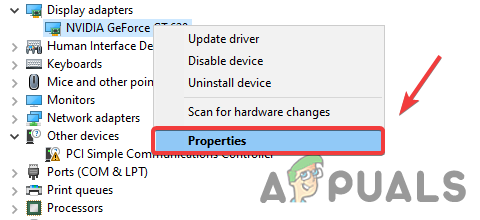 Opening Graphics Driver Properties