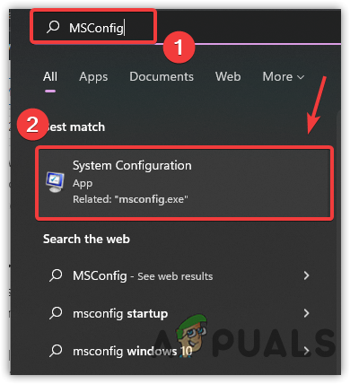 Opening System Configuration Window