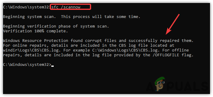 Repairing Corrupted Files