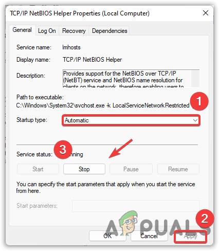 Restart Windows Service