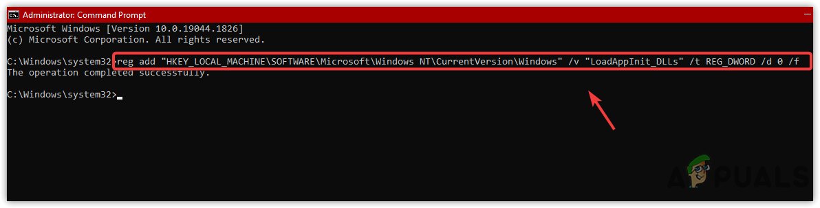 Changing Registry through Command Prompt