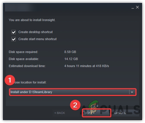 Choose Different Location