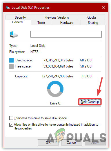 Click Disk Cleanup