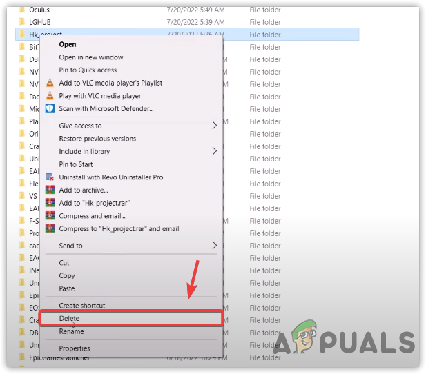 Delete Game Configuration Folder