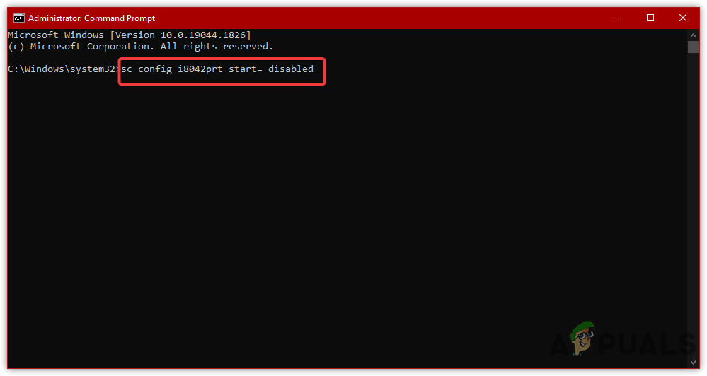 Disabling PS/2 Port Service
