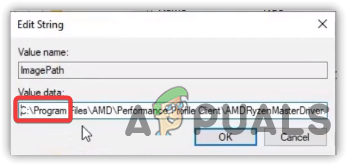 Navigating to AMD Ryzen Master Driver Registry Settings