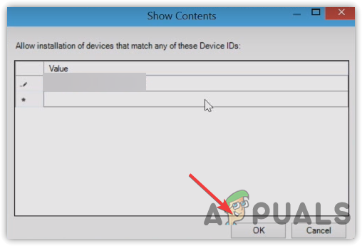 Enter the Hardware Id