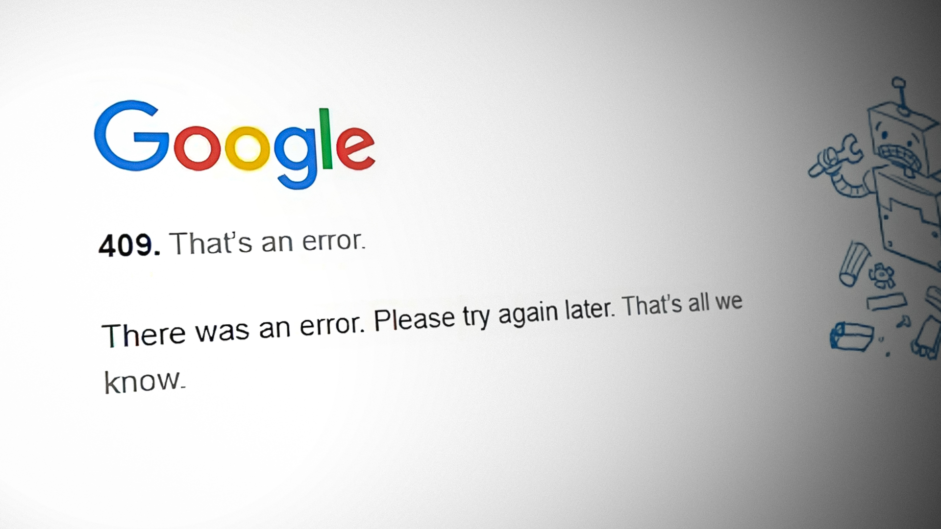 Error Code 409 on Browsers