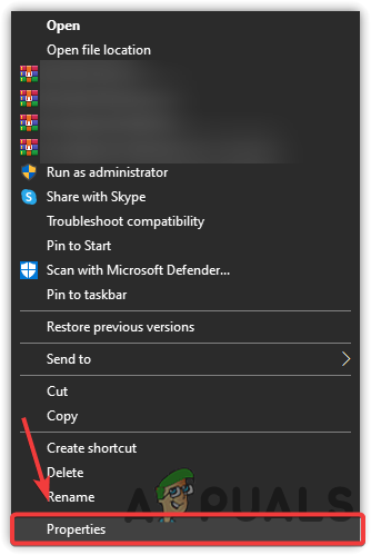 Navigate to Application Properties