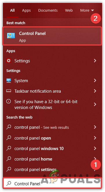Launching Control Panel