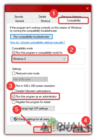 Modifying Compatibility Settings