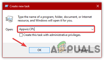 Navigating to Uninstall Program & Features