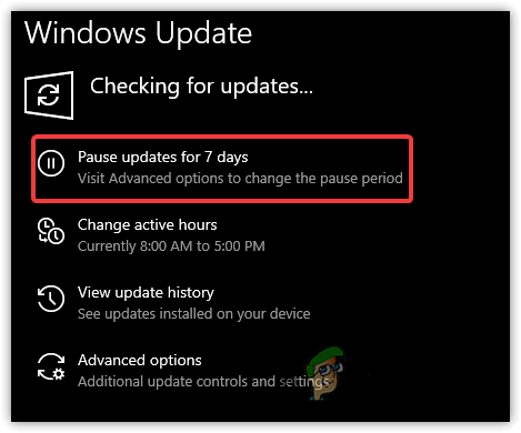 Pause Windows Updates