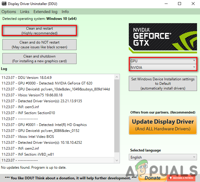 Configuring DDU Settings