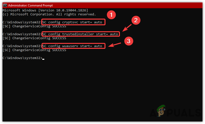 Setting up the Windows Services to start Automatically