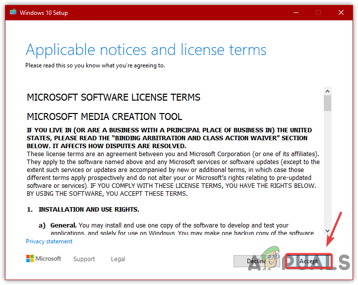 Accept Terms and Conditions
