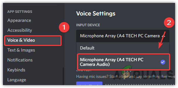 Changing Input Device