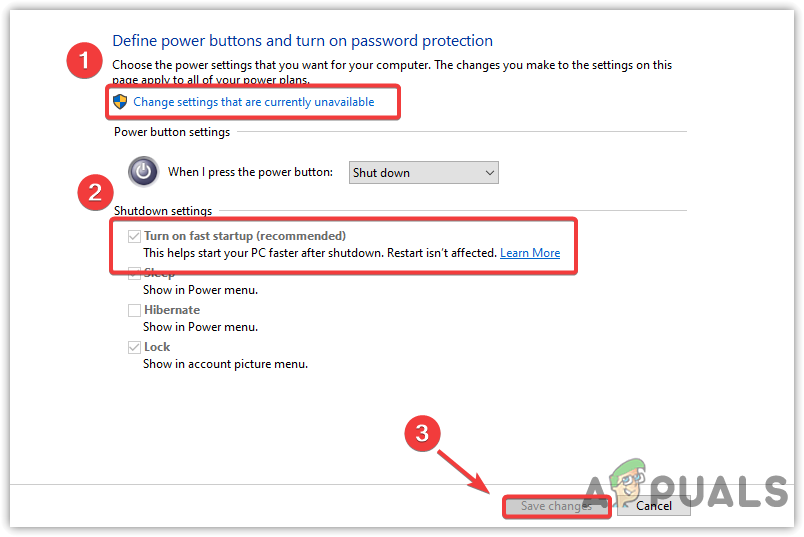 Changing Power Options Settings