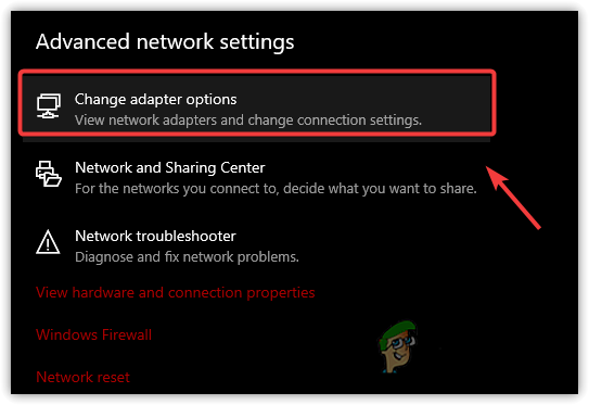 Click Change Adapter Settings