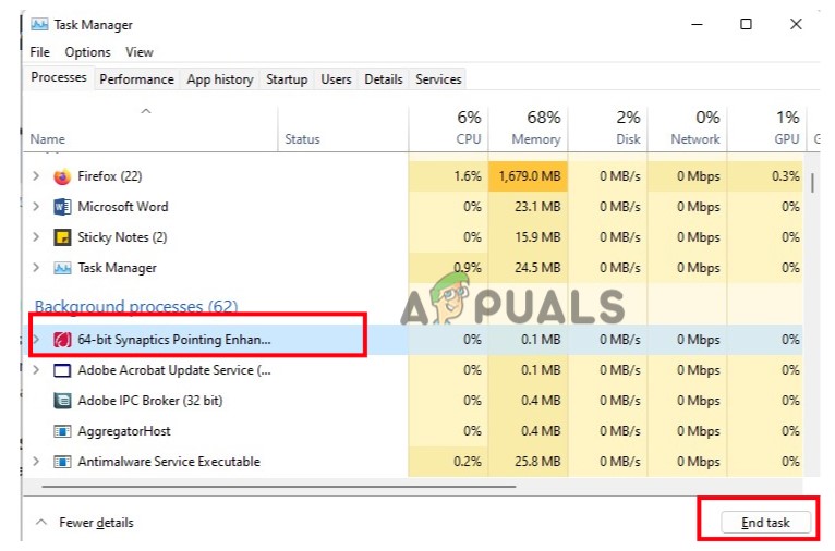 Close the Background Programs