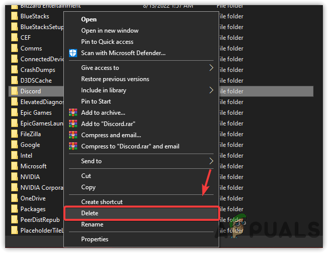 Deleting Discord's Cache